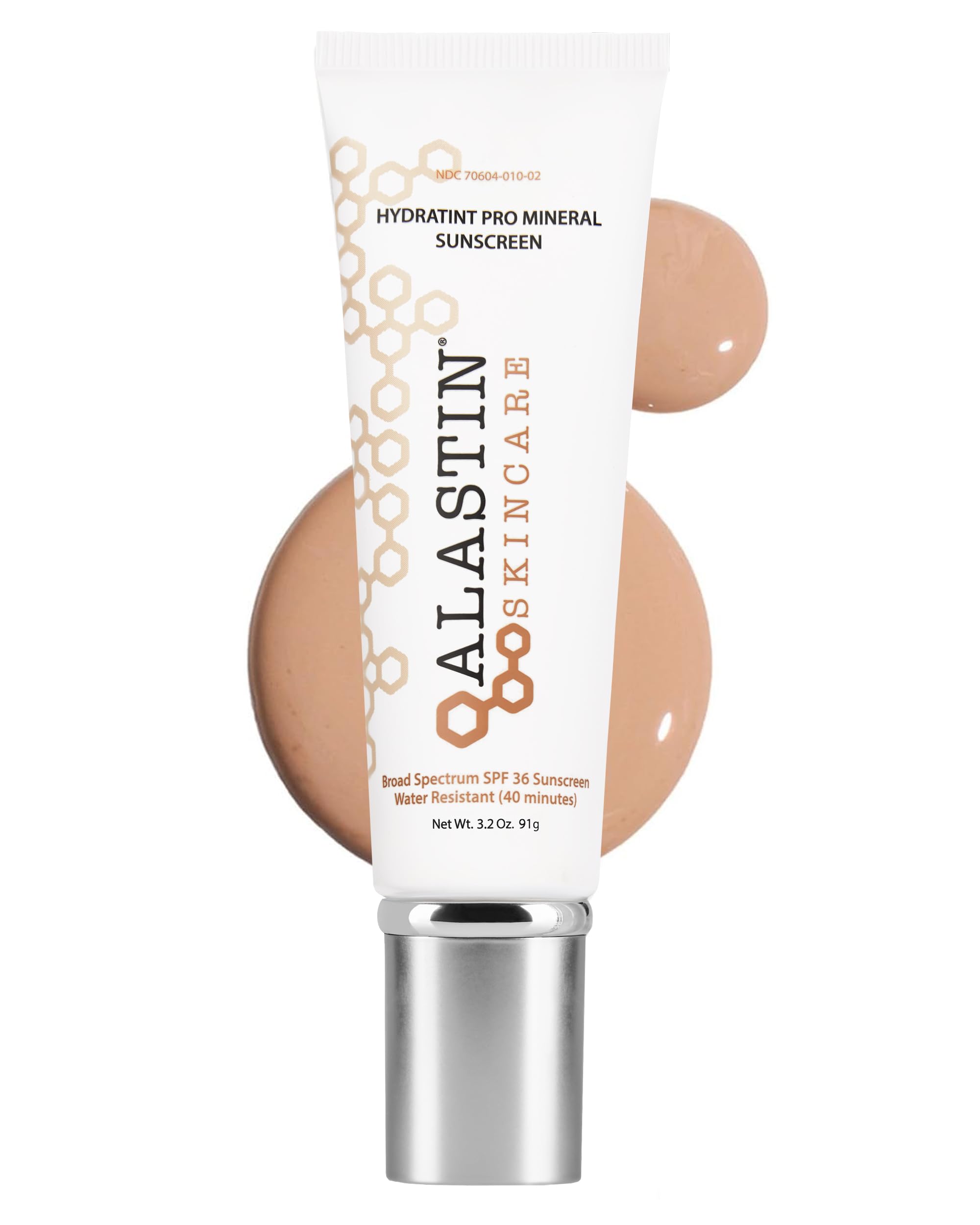 ALASTIN Skincare HydraTint Pro Mineral Sunscreen SPF 36 (3.2 oz) | 2-in-1 Tinted Daily Sunblock Moisturizer for Face & Neck | Fragrance-Free, Water Resistant