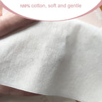Careboree Extra Thick Dry Wipe, Disposable Face Drying Towel 100% Cotton, Lint-Free Cotton Tissues (2 Pack)
