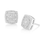 TRUMIUM Stud Earrings for Men Women Cubic Zirconia Hypoallergenic Studs