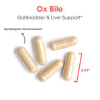 ARG Ox Bile 125 mg – Supports Fat Digestion – Delivers 125 mg Concentrated Bile Salts per Serving – Hypoallergenic & Vegetarian – 180 Servings – 180 Vegicaps