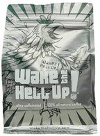 Wake The Hell Up! 12oz Ultra-Caffeinated Ground Coffee, Low Acid, Medium-Dark Roast