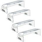 Binazon Heating & Air Vent Deflector for Vents, Sidewall, Ceiling, Floor Registers - Adjust Between 9"-14", Magnetic Vent Covers for Air Conditioning, Heat, AC, Floor, Under Furniture (4 Pack Clear)