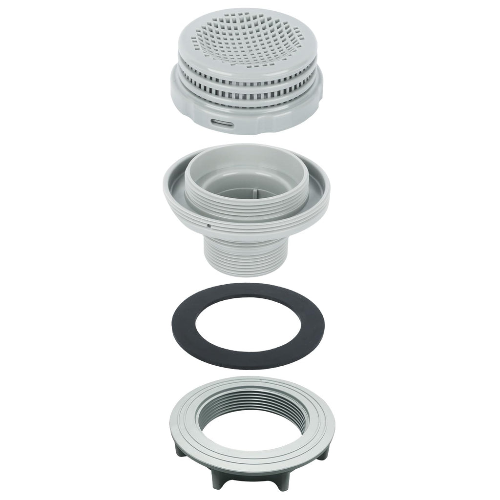 10746 （4 piece set）Strainer for Intex pool replacement parts, includes pool large filter parts 10744 10256 10255 threaded filter connector nut washer