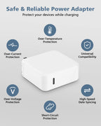Mac Book Pro Charger - 100W USB C Charger Fast Compatible with MacBook pro/Air iPad Pro 12.9, 11 inch 2025-2018 M5 M4 M3 M2 M1 and All USB-C Laptops and Phones