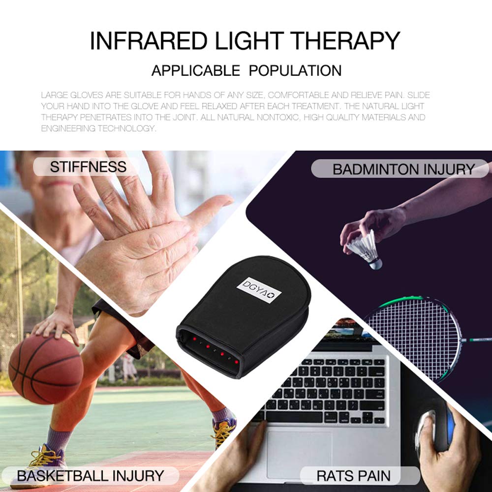 DGXINJUN Red Light Therapy Devices Near Infrared Light Therapy for Hand Pain Relief Double Side pad for Fingers Wrist
