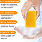 hatatit Stem & Soul Soap Bar – Turmeric Lemon Cleansing Soap for Face Body, Support Nourishes Clarifies Help Cleaning Facial And Body Skin,Suitable Dry And Oily Skin