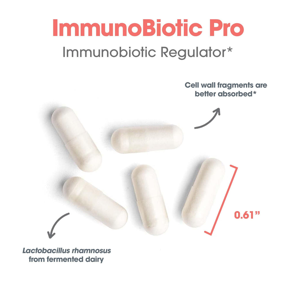 Allergy Research Group ImmunoBiotic Pro - Supports Immune System & Gut Barrier Function - Postbiotic Immune Regulator with Lactobacillus Rhamnosus Lysate - 66 Servings - 200 Capsules