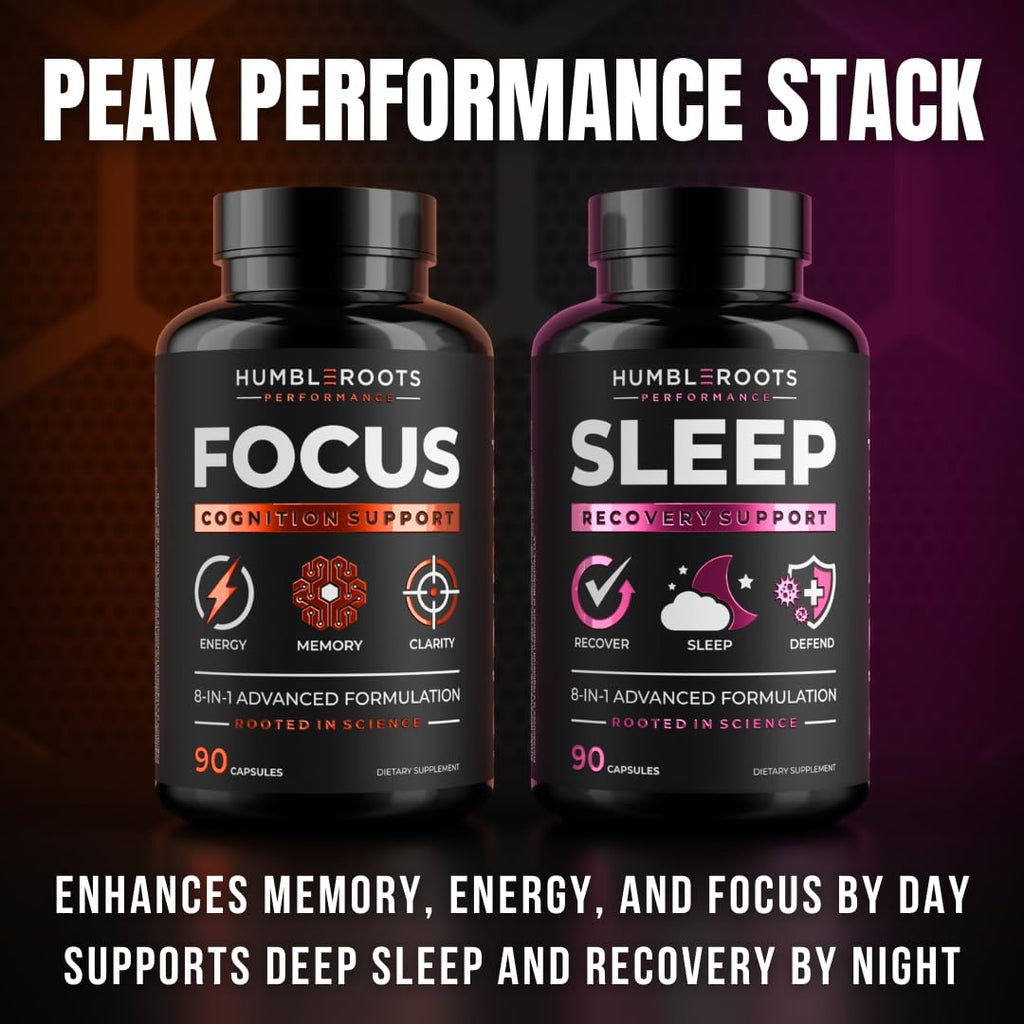 Advanced Focus Supplement Nootropic Brain Supplements for Memory and Focus | Lion's Mane, Caffeine, L-Theanine, and 5 Additional Natural Ingredients to Improve Cognitive Health & Energy (90 Capsules)