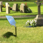Signxuni Engraved Memorial Plaques for Outdoors, Stake Mounted Metal Plaque