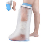 DNEOUXI Waterproof Cast Covers for Shower Leg Adult with Non-Slip Bottom, Watertight Leg Cast Protector Cast Bag for Shower Knee Shank Foot Ankle Surgery Dressing Wound, Reusable