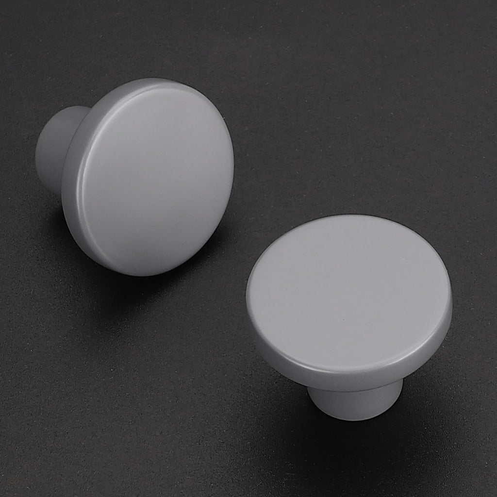 Ravinte 20 Pack Cabinet Knobs Grey Kitchen Cabinet Knobs Round Dresser Drawer Pulls Closet Door Pulls 1-1/5 Inch