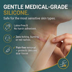 VLXO Silicone Scar Tape Roll (60" x 1.6") for Surgical & C-Section Scars
