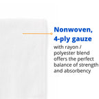 Medline Non-Woven Non-Sterile, Rayon/Poly Gauze Sponge, 4 x 4, 4-Ply (10 Packs of 200)