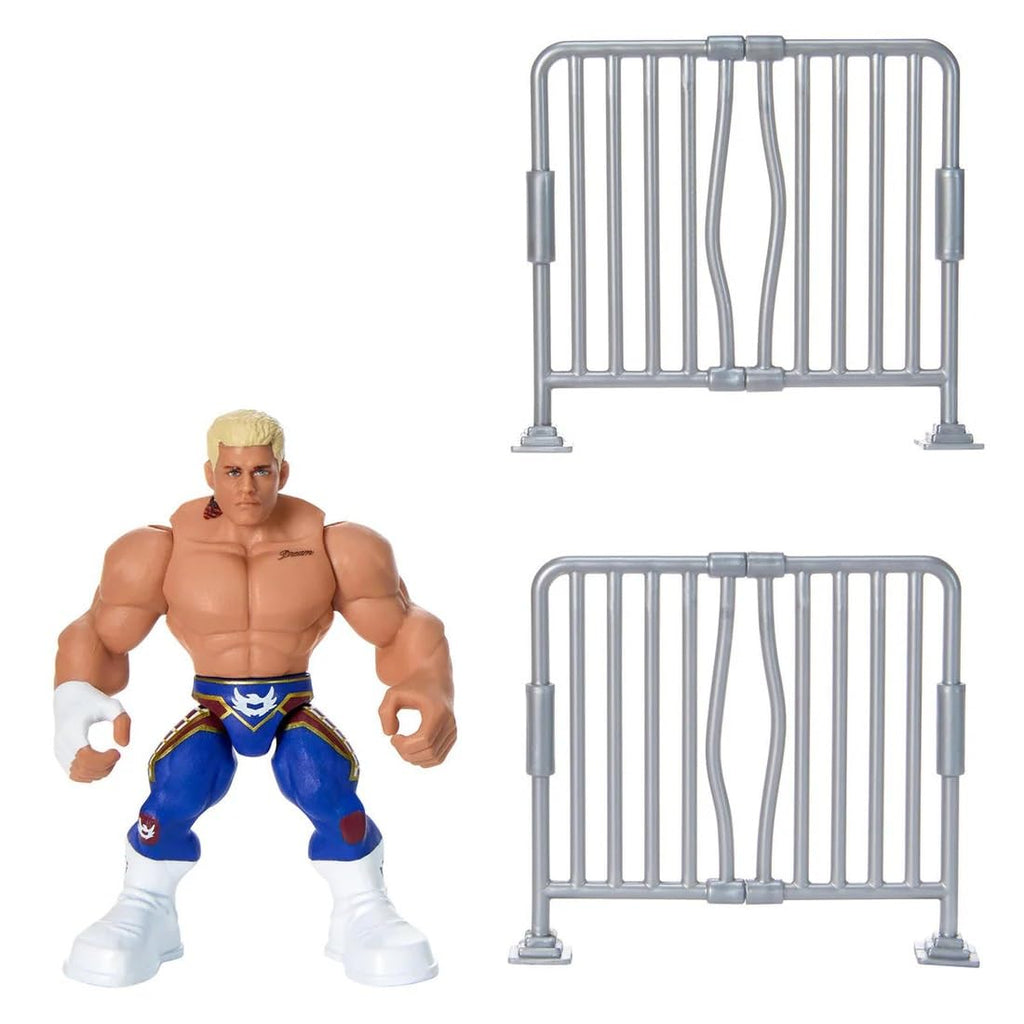 WWE Knuckles Crunchers 10 cm Action Figure - Cody Rhodes (The American Nightmare) Figures + Accessory