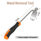 SIXCAR Weed Remover Tool,Portable Garden Weeder Tool,New Gardening Weeding Tools,for Garden Hand Tools for Vegetable Gardening Backyard Farm Planting & Uprooting Weeding Tool (Rubber Handle)