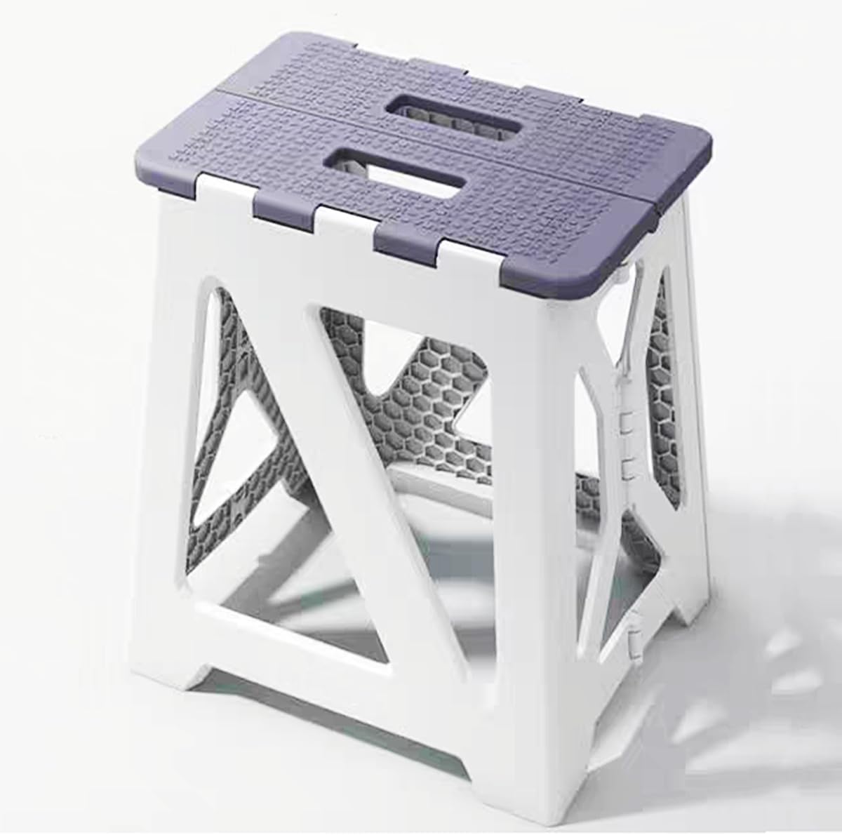 Foldable Bath Shower Safety Chair Seat Grey, Foldable and Anti-Slip Bench Bathtub Stool for Elderly or Seniors (Foldable ShowerChair 15.7" H Grey, Seat Size 12.4" x 8.3“