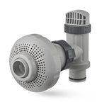 Intex 26005E Above Ground Swimming Pool Inlet Air Water Jet Part Kit with Plunger Valve, Strainer Connector, Jet Nozzle, Strainer Grid & More