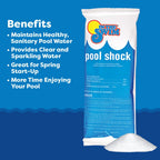 In The Swim Chlorine and Shock Bundle for Sanitizing Swimming Pools – Includes 10 Pound Bucket of 3 Inch Stabilized Chlorine Tablets and 6 x 1 Pound Bags of 68% Cal-Hypo Pool Shock