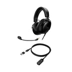 HyperX Cloud III – Wired Gaming Headset, PC, PS5, Xbox Series X|S, Angled 53mm Drivers, Spatial Audio, Memory Foam, Durable Frame, Ultra-Clear 10mm Mic, USB-C, USB-A, 3.5mm – Black