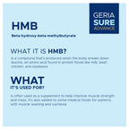 Geriasure Advanced High Protein Nutritional Shake for Seniors, Supports Muscle & Mobility, Gluten Free, Vanilla, 1000g