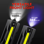 WARSUN T9PRO Pocket Flashlight Rechargeable, 1500 Lumen EDC Flashlight with Magnet Base and Clip, Compact Work Light for Dog Walking, Camping, Car Repair, Home Repair, Power Outages and Everyday Carry