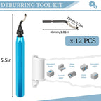 Deburring Tool with 12 HSS Blades for Metal Resin PVC 3D Print