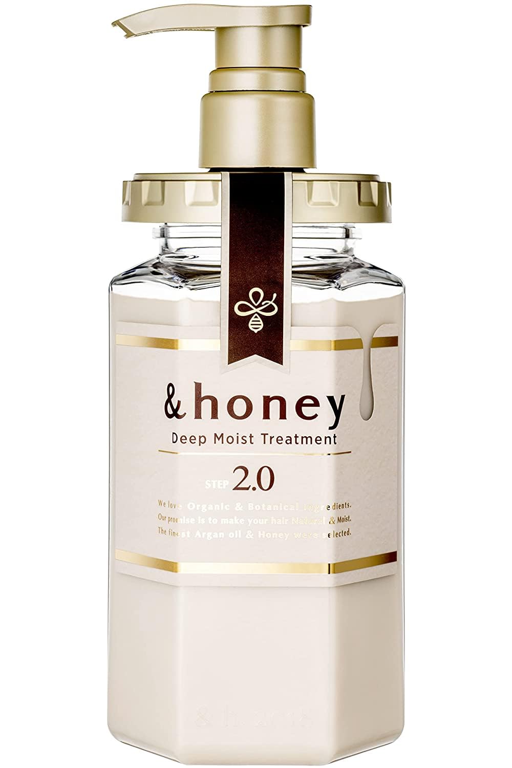 &honey Deep Moist 3 items Set (Shampoo step 1.0 440ml ,Treatment step 2.0 440ml ,Hair Oil step 3.0 100ml) for Frizzy, Dry, Curly Hair. Product of Japan.
