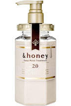 &honey Deep Moist 3 items Set (Shampoo step 1.0 440ml ,Treatment step 2.0 440ml ,Hair Oil step 3.0 100ml) for Frizzy, Dry, Curly Hair. Product of Japan.