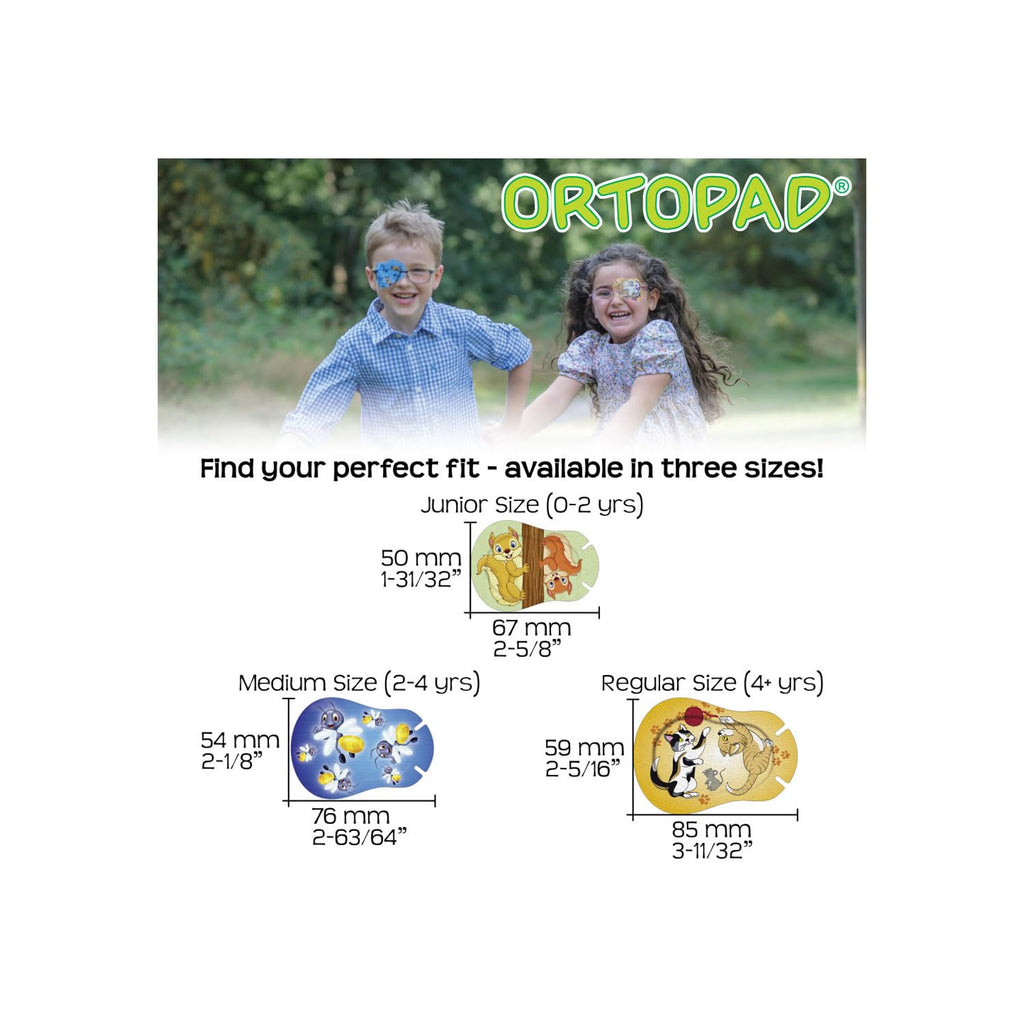 Ortopad® Bamboo Boys Eye Patches, 50/Box (Regular Size, 4+ yrs) Blue Camo Pack