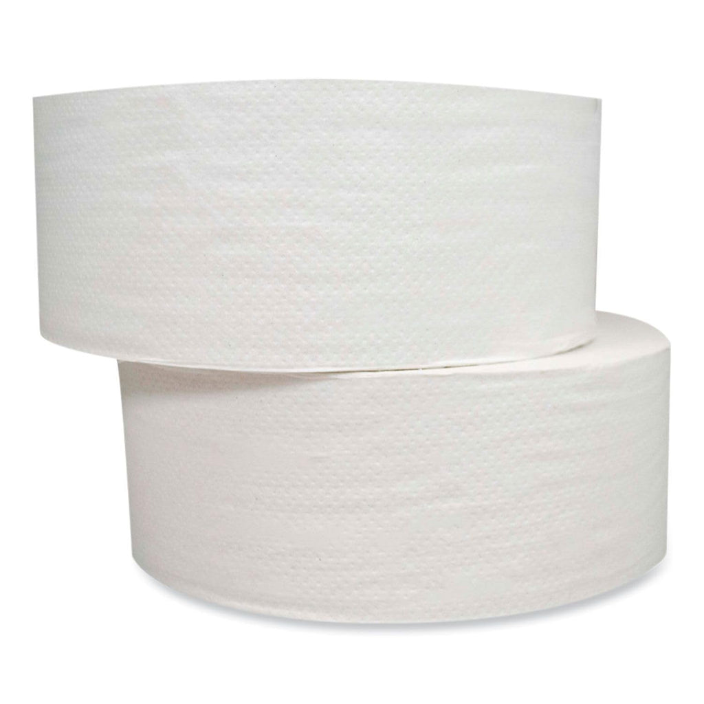 GEN 202 Jumbo JRT Bath Tissue, 2-Ply, White, 9 in Diameter, 12 Count (Pack of 1)