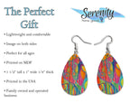Maureen Claffy Artist Collection | Cut To The Light Teardrop Dangle Earrings Set | Colorful Abstract Earrings | Lightweight Boho Dangle Earrings for Women