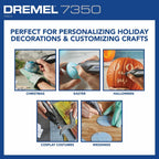 Dremel 7350 4V Cordless Rotary Tool Kit with 5 Accessories and USB-C Rechargeable Battery - Single Speed for Carving, Engraving, Sanding and Cleaning