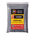 MJR Tumblers 60/90 Grit Silicon Carbide Rock Tumbler Grit, Extra Coarse Stage 1 Rock Polishing Grit, 4 lb Stone Polishing Compound for Rotary & Vibratory Tumblers, Lapidary Supply