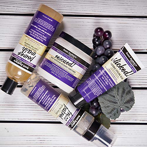 Aunt Jackie's Grapeseed Style and Shine Recipes Rescued Thirst Quenching Hair Recovery Conditioner Repair Treatment, Seals in Moisture, 15 oz
