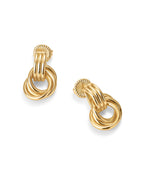 PAVOI Chunky Drop Earrings for Women, Yellow Gold, Size 22 x 14 Millimeters