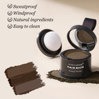 Nicgou Hairline Shadow Powder, Hair Shadow Root Cover Up, Hair Line Concealer Root Cover Up, Unisex Root Touch Up Hair Powder (Dark Brown, 01)