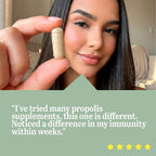 Beelife Green Propolis Capsules- 100% Brazilian Green Propolis - Immune Support & Antioxidant Booster- Certified ISO 22000, Kosher -Bee Propolis supplements capsules- Propolis Extract (60 Days Supply)