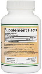Beta Ecdysterone Supplement - 500mg Per Serving (120 Capsules, 60 Servings) Powerful Plant Anabolic to Support Men's Health (Non-GMO and Gluten Free) by Double Wood