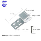 LXLVOUEG 10 PCS Couch Spring Clips Furniture Upholstery Spring Clips Repair Kit, Ek Clips S Clips Spring Clips for Chair Couch Sofa Replacement Parts(Included 40 Screws), 4 Holes, 15.7"x8.6"