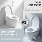 Bertreno Commercial Toilet Seat Cover Dispenser Wall Mount Half-Fold Toilet Seat Cover Holder for Restroom Commercial Bathroom White
