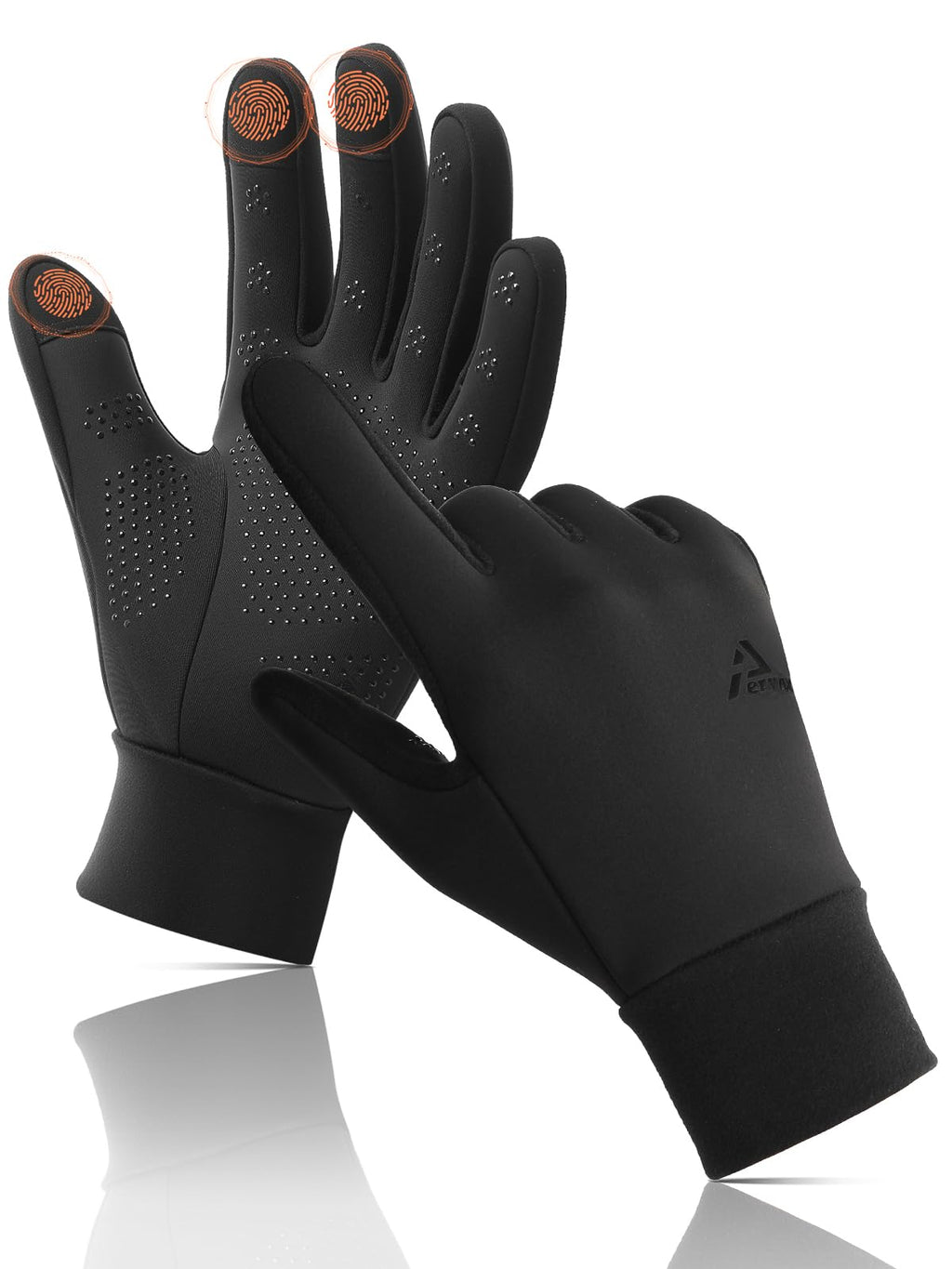 Aerynx Winter Gloves Women Men Cold Weather Thermal Warm Touch Screen 3-Layers Liner Glove, Windproof for Running, Cycling, Biking, Hiking, Driving, Walking, Typing, Gaming X2