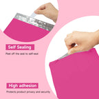 Pink Poly Mailers 14.5x19 100 Pcs, Cute Waterproof Shipping Bags with Self-Seal Adhesive, Durable Tear-Resistant Shipping Envelopes for Clothing