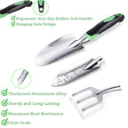 10PCS Heavy-Duty Garden Tools Set for Beginners - Rust-Proof Aluminum Garden Kit with Soil Tester, Repotting Mat & Kneeling Pad, Perfect Gardening Gift for Women, Mom & Beginners
