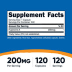 Nutricost Huperzine A Capsules 200mcg, 240 Capsules - Non-GMO, Vegetarian Friendly