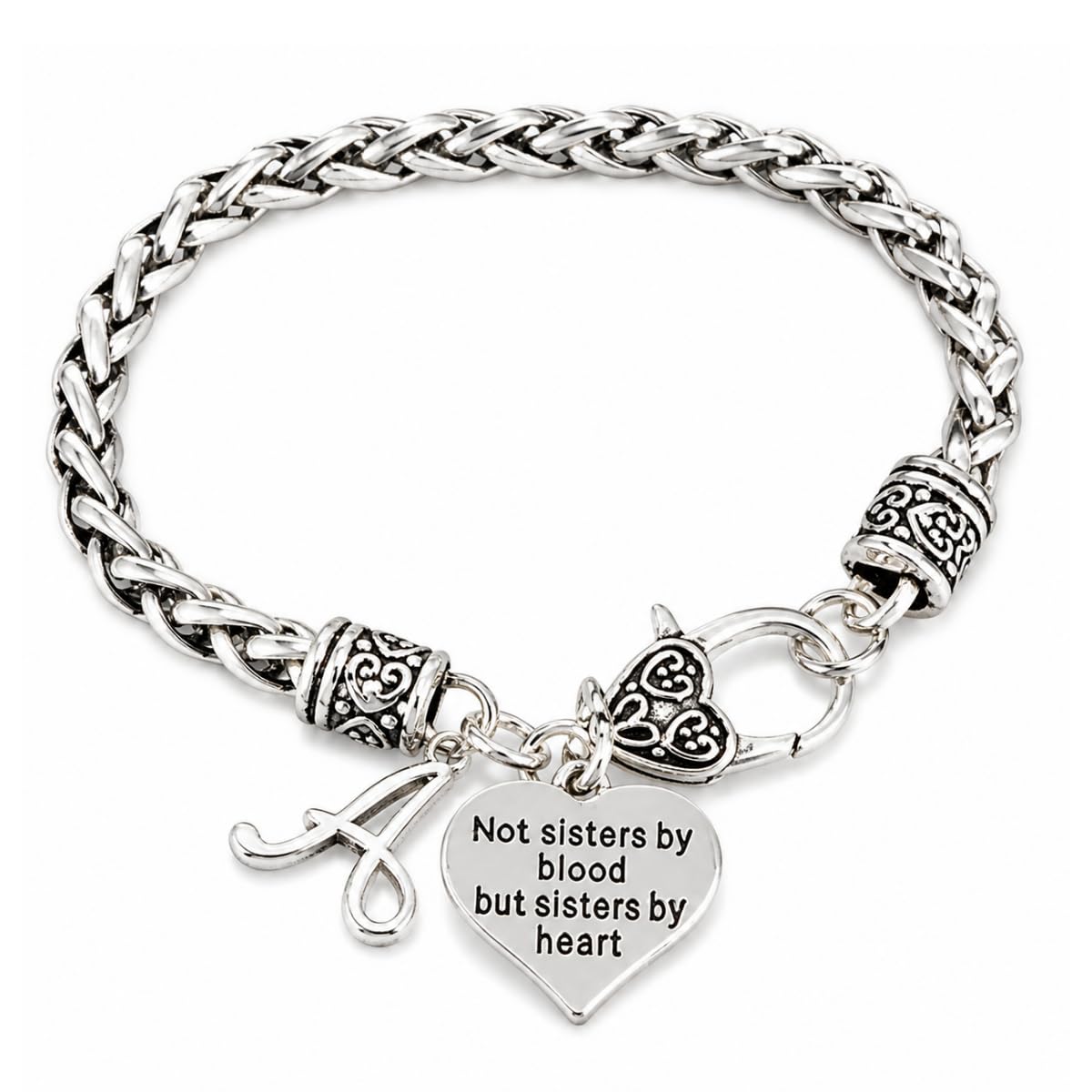 Infinity Collection Best Friend Bracelet, Sisters by Heart Initial Jewelry