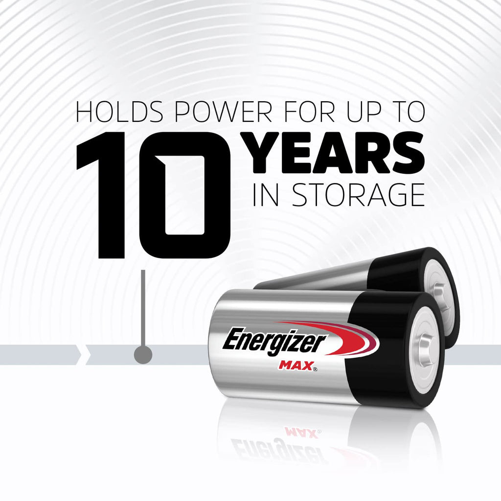 Energizer MAX C Batteries (48 Pack), C Cell Alkaline Batteries