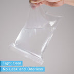 500 Count - 1.5" x 1.5", 2 Mil Clear Plastic Reclosable Zip Poly Bags with Resealable Lock Seal Zipper for Coins, Jewelry, Snacks, Seeds