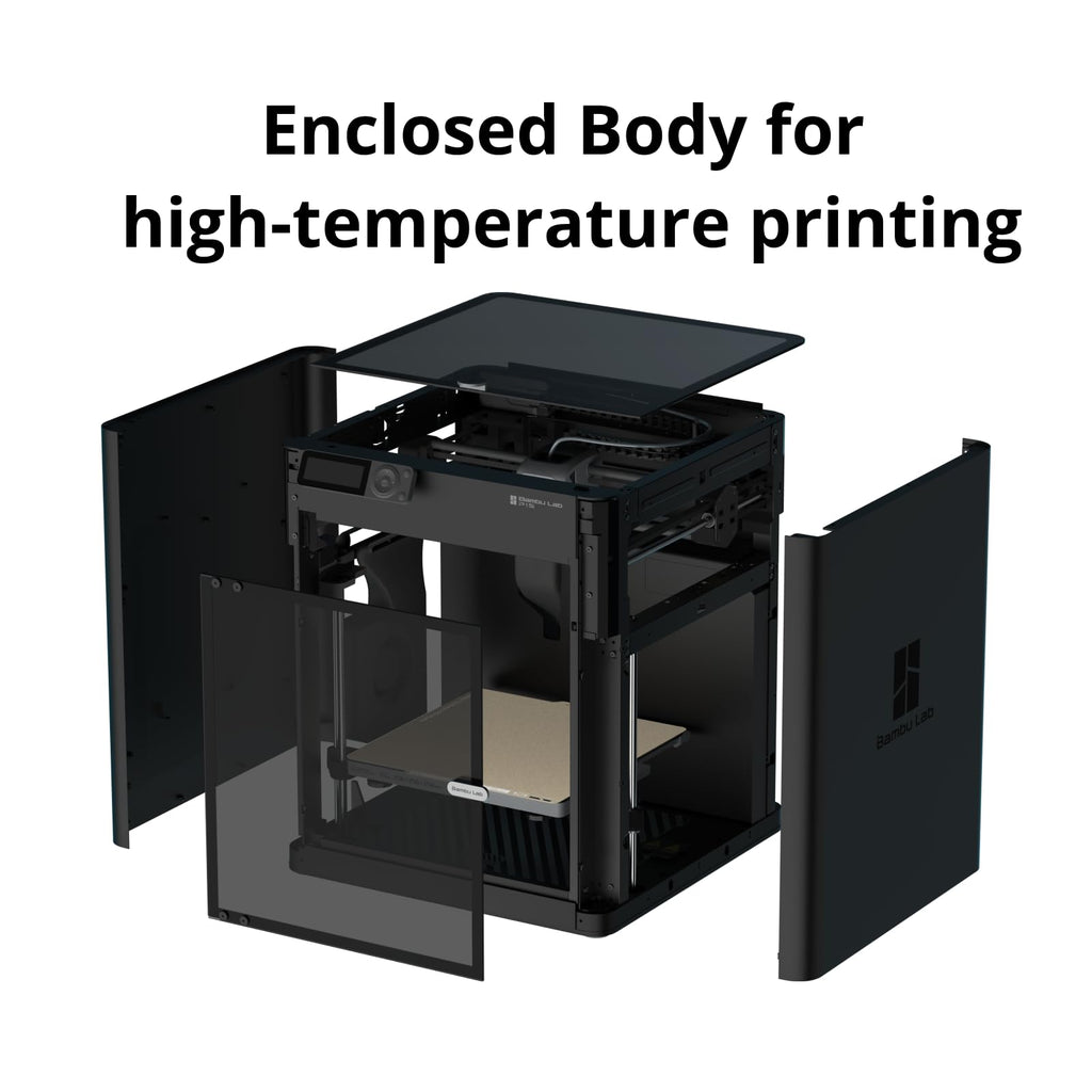 Bambu Lab P1S 3D Printer, Ready-to-Use FDM 3D Printer