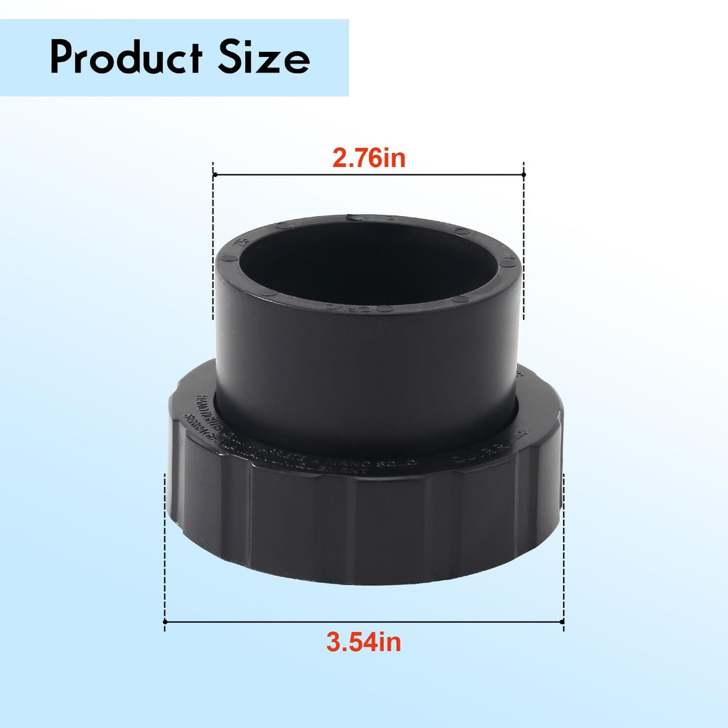 GAQUECY SPX3200 UNKIT Union Connection Kit for Hayward Select, 2 Pack Pool Pump Parts, Compatible with Tristar Northstar EcoStar Pumps & SwimClear Cartridge Filter