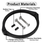 GMX600NM Flange Valve Clamp for Hayward Pro Series Sand Filter Pump Clamp with Screw Swimming Pool Filter Parts Replacement S164T S166T S180T S210T S210S S220T S230T S244T